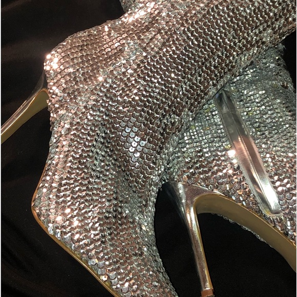 Vintage Sequin Sexy Boot - Picture 2 of 5